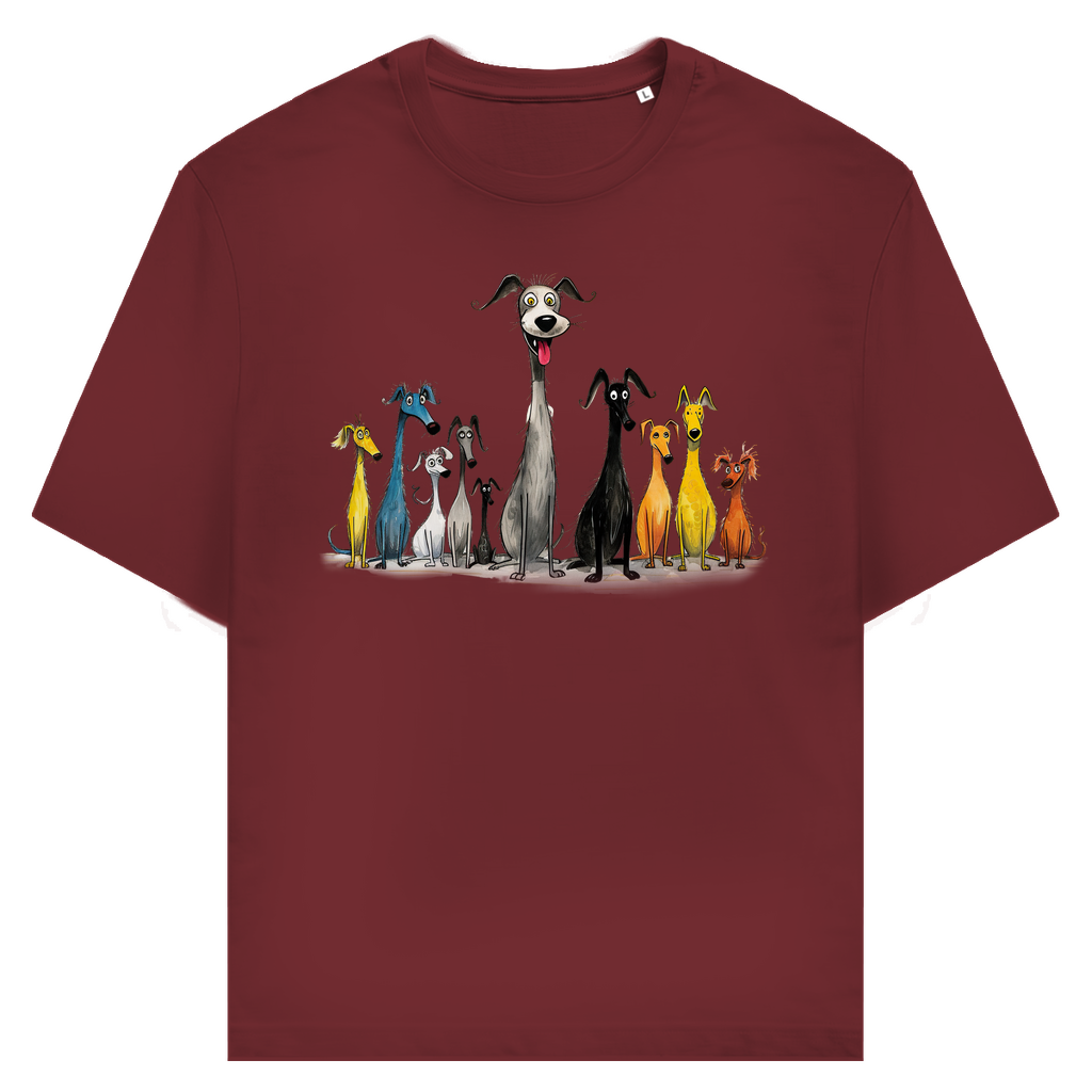 Unisex T-Shirt - Lustiges Cartoon Hunderudel – CrazyToon Prints