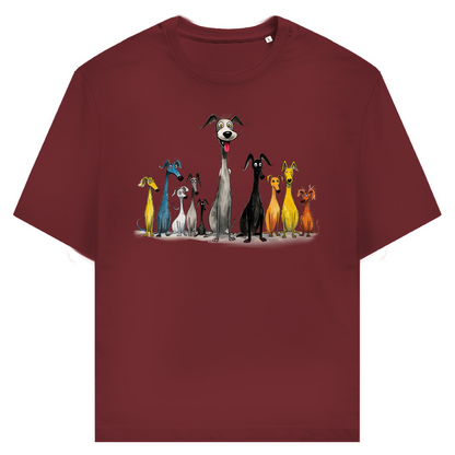 Unisex T-Shirt - Lustiges Cartoon Hunderudel – CrazyToon Prints