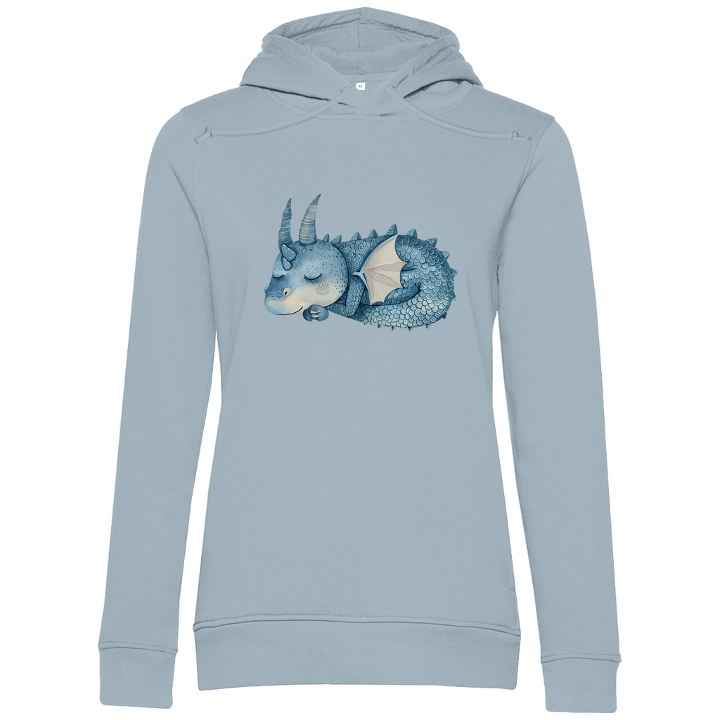 Damen Premium Bio Hoodie Drache Sleepy Joe
