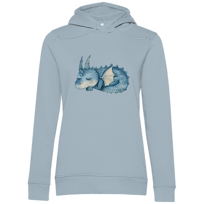 Damen Premium Bio Hoodie Drache Sleepy Joe