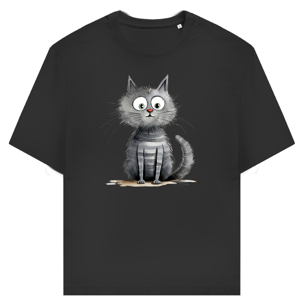 Unisex T-Shirt - Lustiger Cartoon Kater Don Flauschewitz – CrazyToon Prints