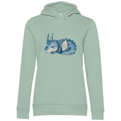 Damen Premium Bio Hoodie Drache Sleepy Joe