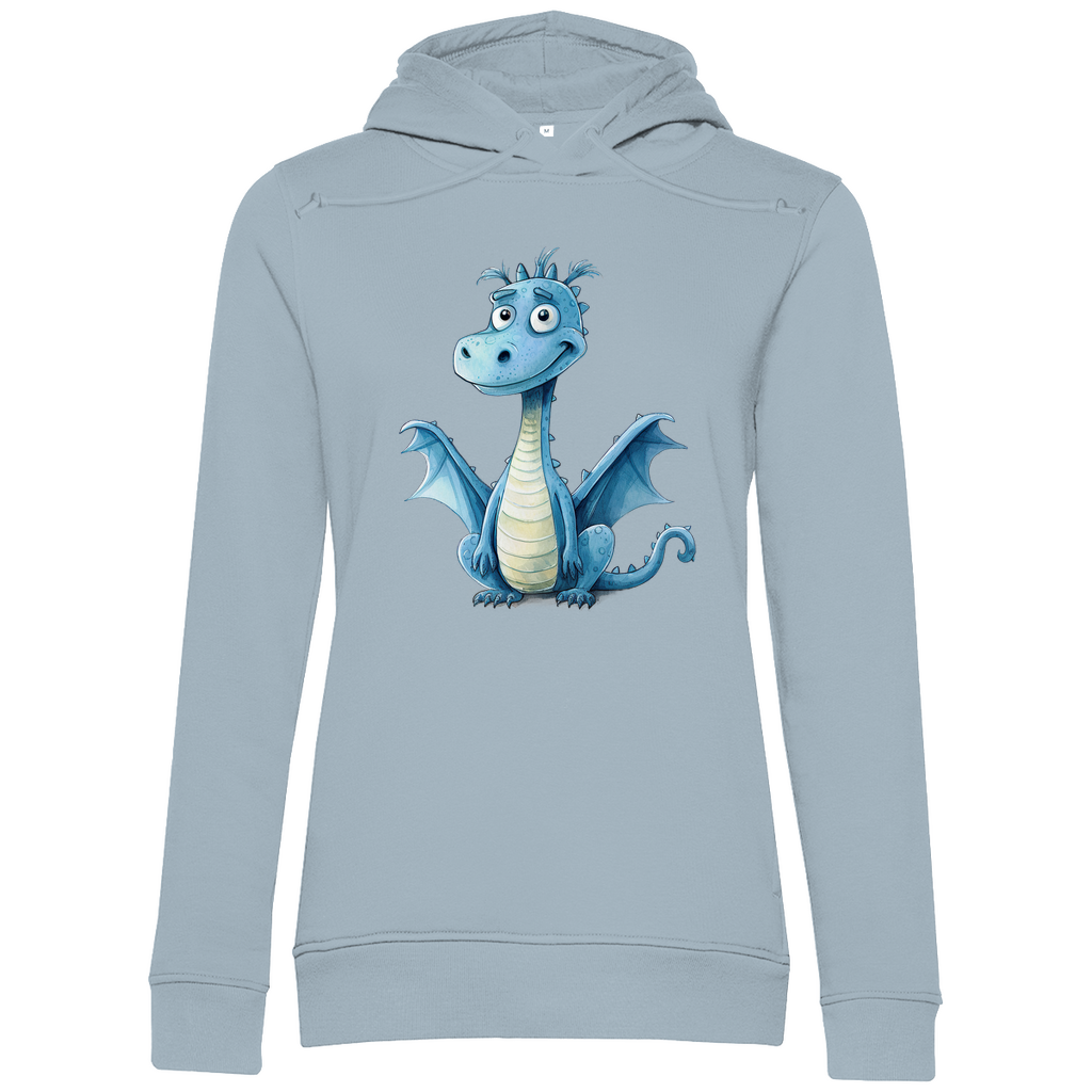 Damen Premium Bio Hoodie Drache Krümel