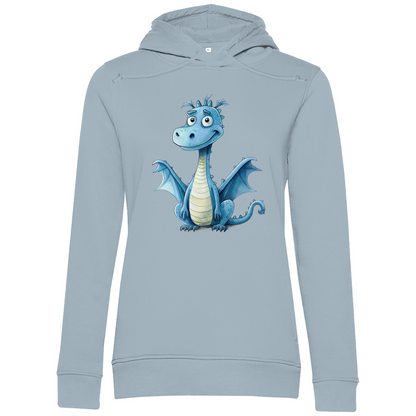 Damen Premium Bio Hoodie Drache Krümel