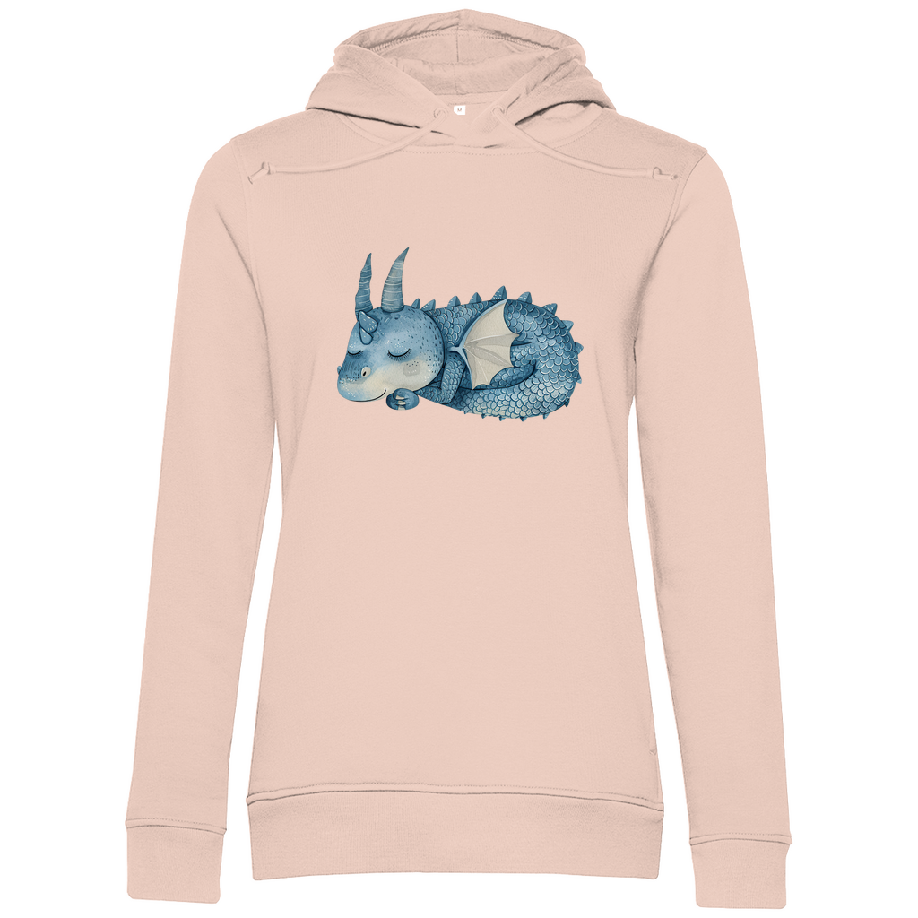 Damen Premium Bio Hoodie Drache Sleepy Joe