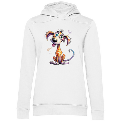 Damen Premium Bio Hoodie Hund Kunterbunt