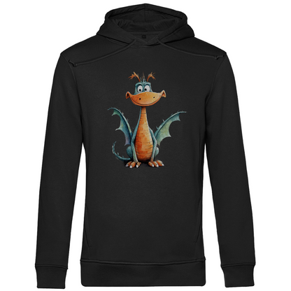 Herren Premium Bio Hoodie Drache Flammi
