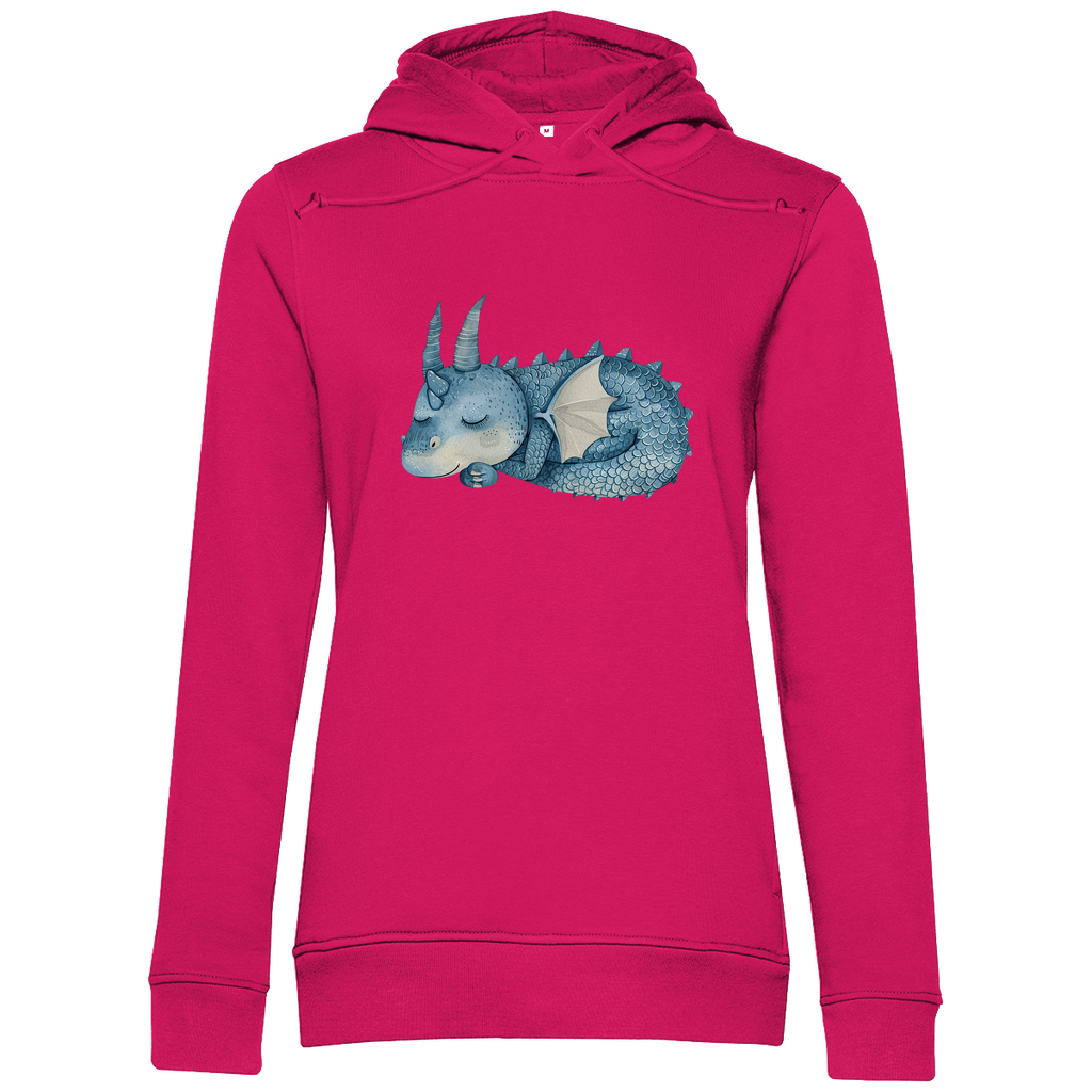 Damen Premium Bio Hoodie Drache Sleepy Joe