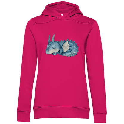 Damen Premium Bio Hoodie Drache Sleepy Joe