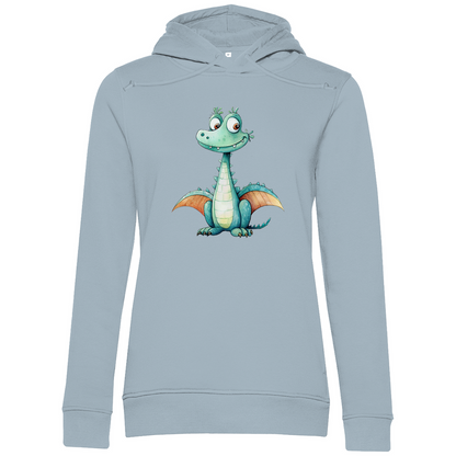 Damen Premium Bio Hoodie Drache Zischi