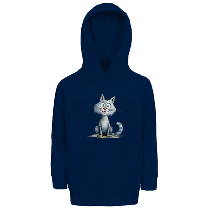 Kinder Premium Bio Hoodie Katze Lady Miau