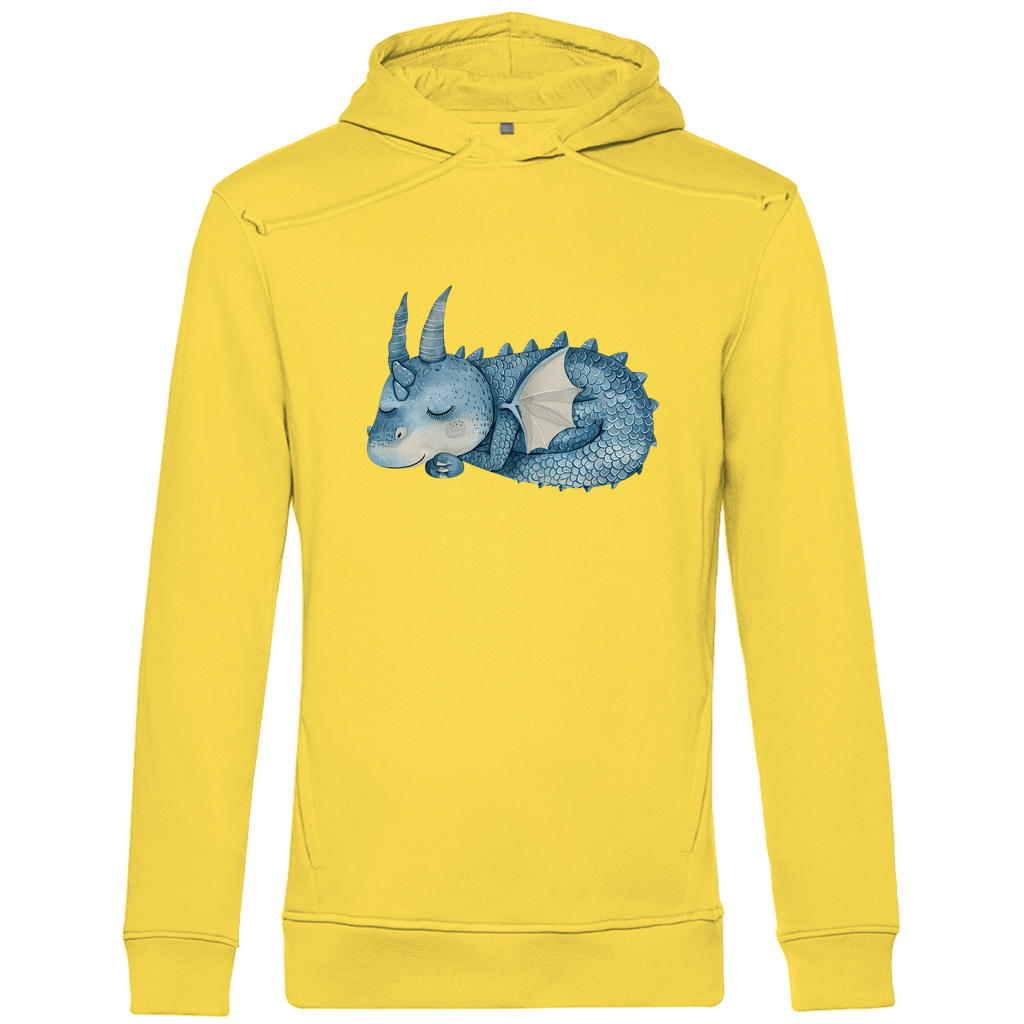 Herren Premium Bio Hoodie Drache Sleepy Joe