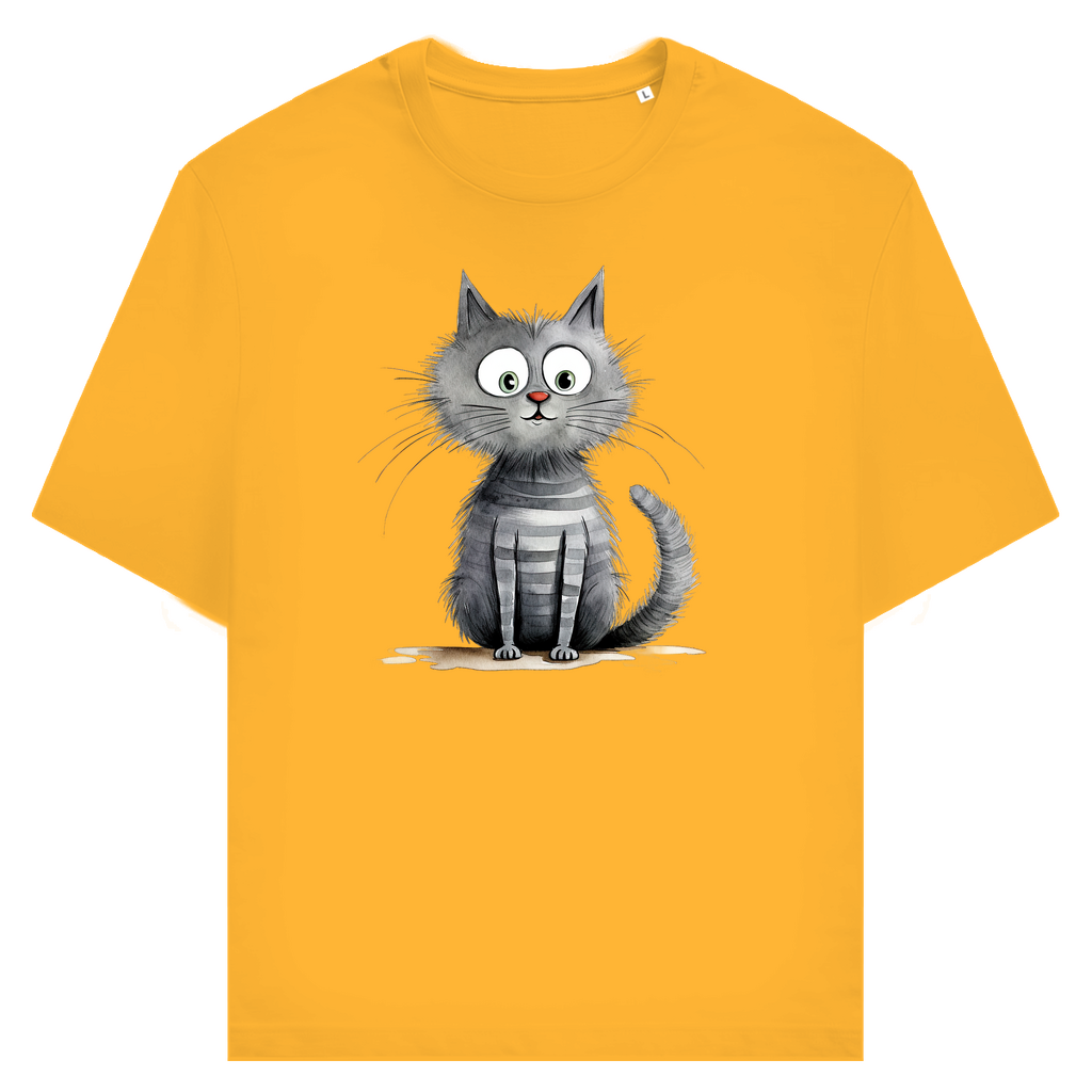 Unisex T-Shirt - Lustiger Cartoon Kater Don Flauschewitz – CrazyToon Prints