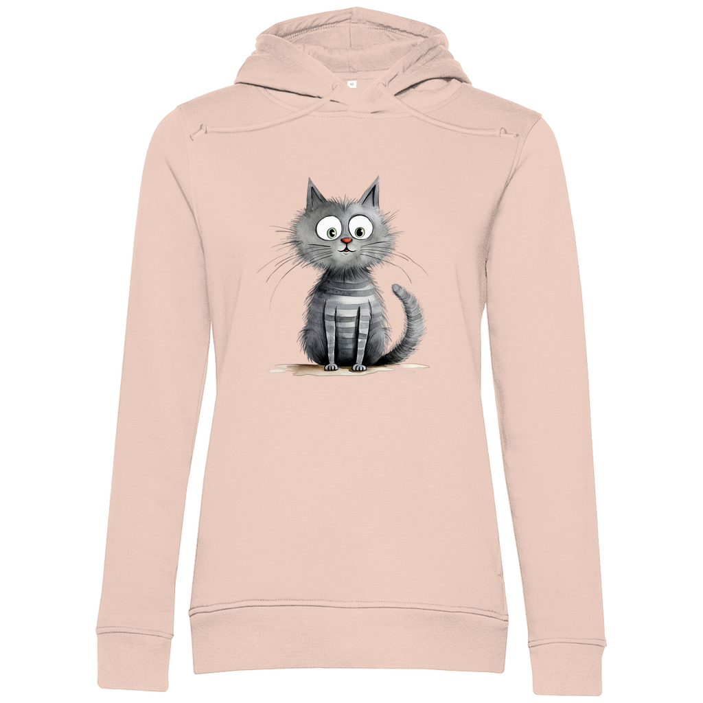 Damen Premium Bio Hoodie Kater Don Flauschewitz