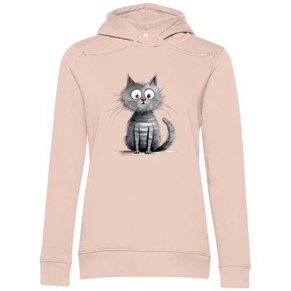 Damen Premium Bio Hoodie Kater Don Flauschewitz