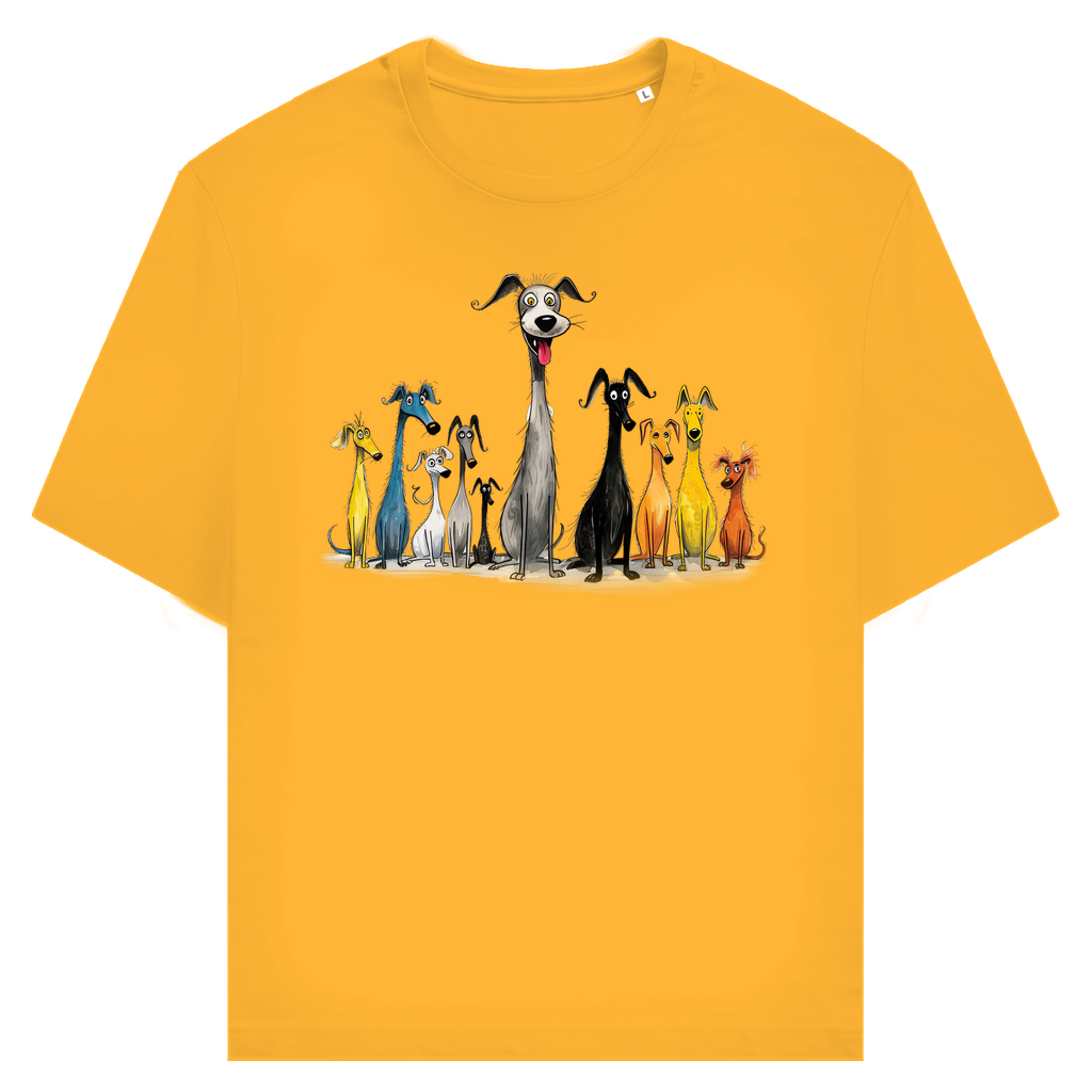 Unisex T-Shirt - Lustiges Cartoon Hunderudel – CrazyToon Prints