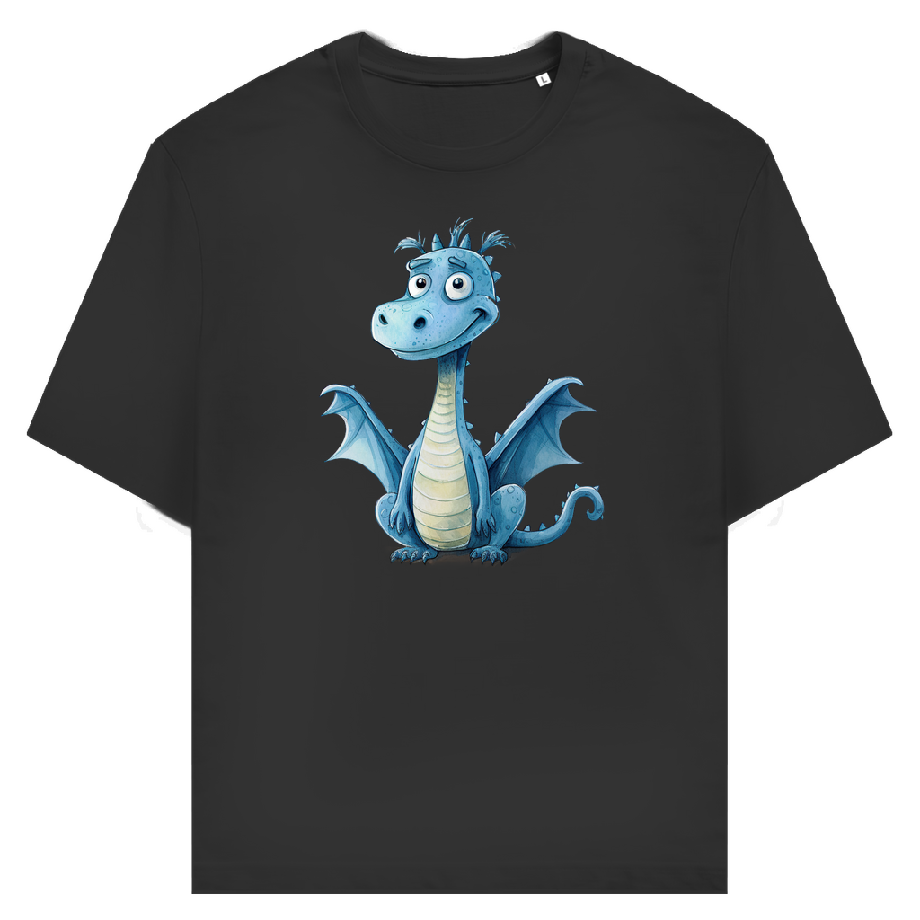 Unisex T-Shirt - Lustiger Cartoon Drache Krümel – CrazyToon Prints