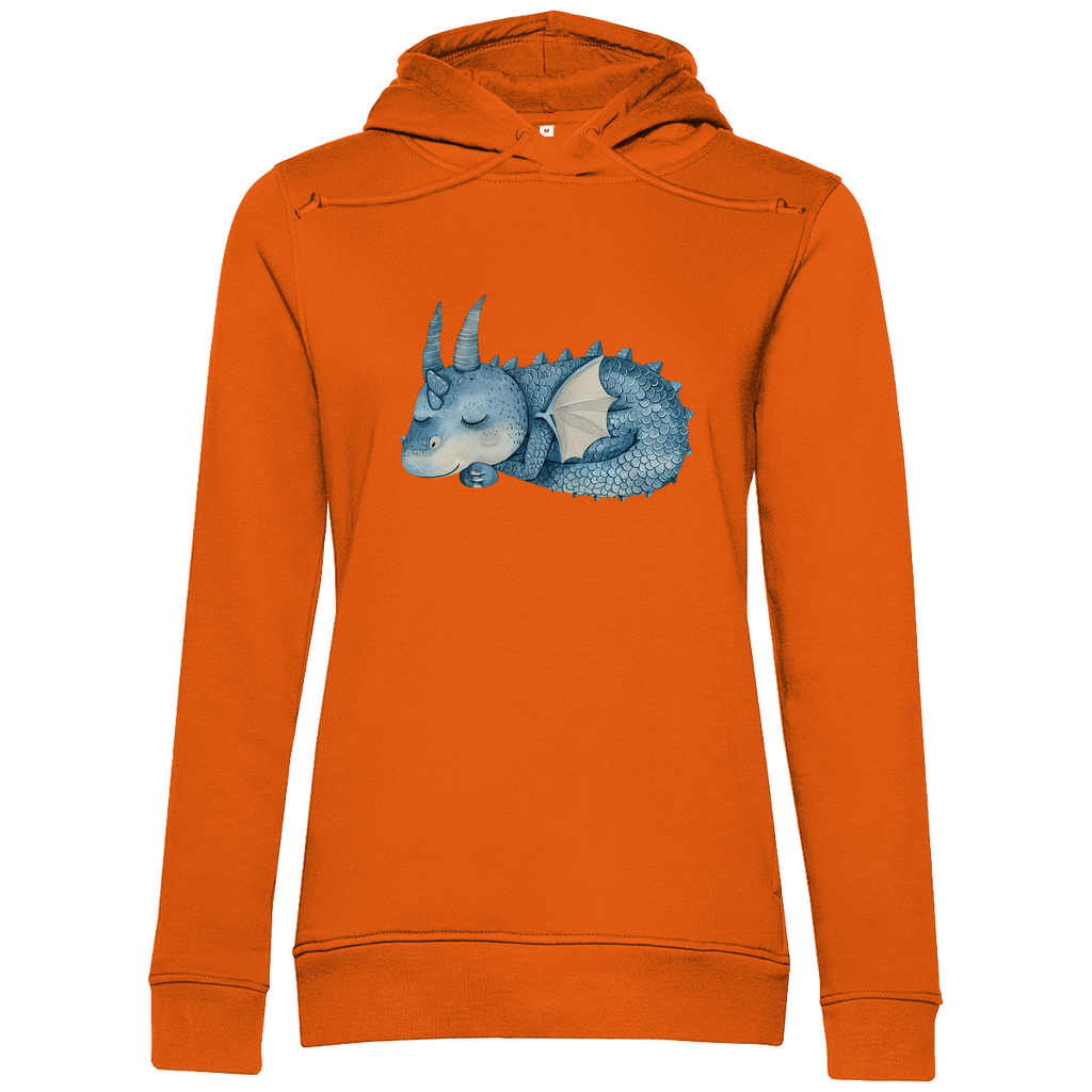 Damen Premium Bio Hoodie Drache Sleepy Joe