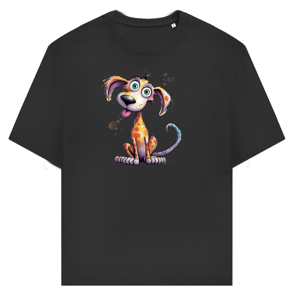 Unisex T-Shirt - Lustiger Cartoon Hund Kunterbunt – CrazyToon Prints