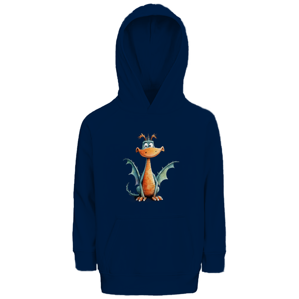Kinder Premium Bio Hoodie Drache Flammi
